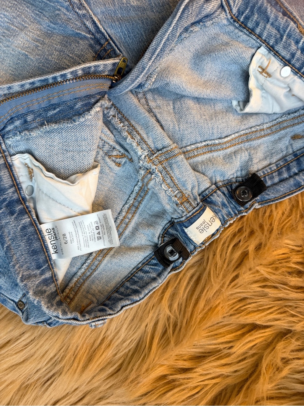 Kensie Light Wash Denim Jean Shorts - Light Blue